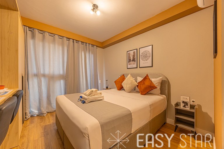 Easy Star - Charmoso studio no Brooklin - QO01I