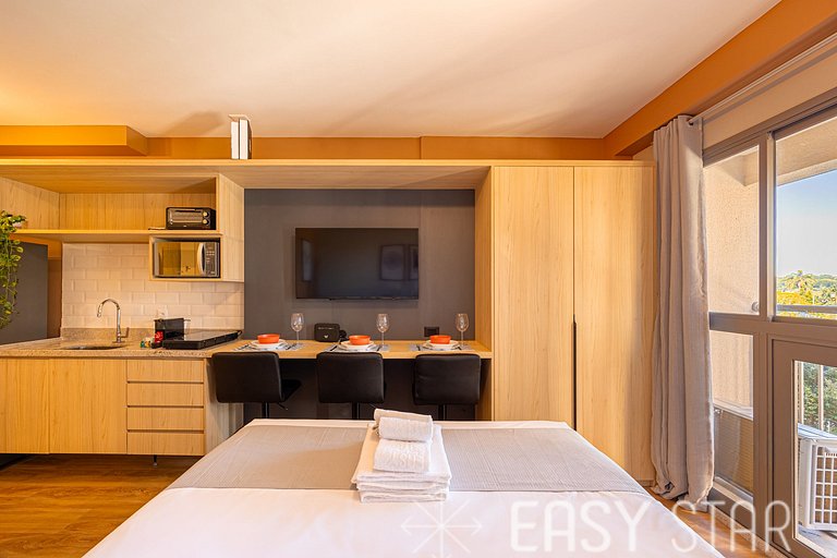 Easy Star - Charmoso studio no Brooklin - QO01I