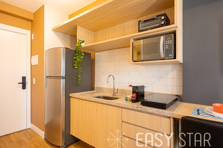 Easy Star - Charmoso studio no Brooklin - QO01I