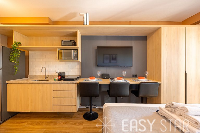 Easy Star - Charmoso studio no Brooklin - QO01I