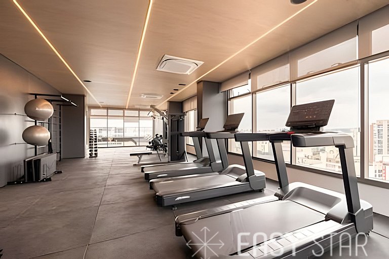 Studio moderno próx ao Metrô Campo Belo