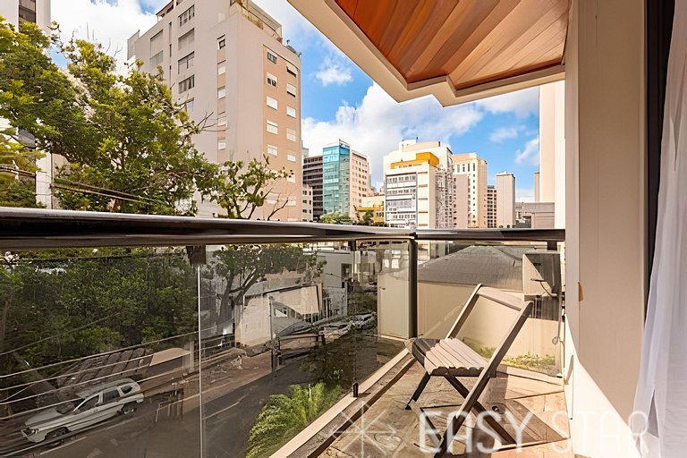 Flat moderno com vaga no Jardim Paulista
