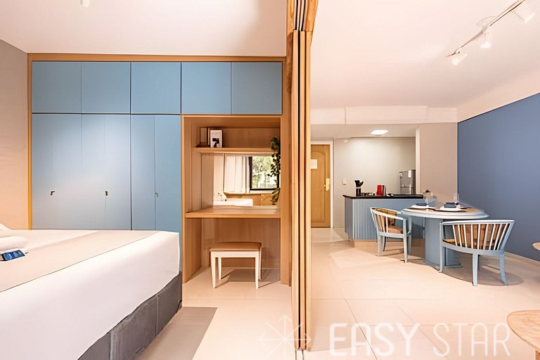 Flat moderno com vaga no Jardim Paulista