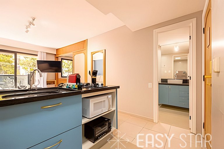Flat moderno com vaga no Jardim Paulista
