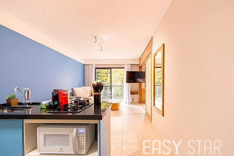 Flat moderno com vaga no Jardim Paulista