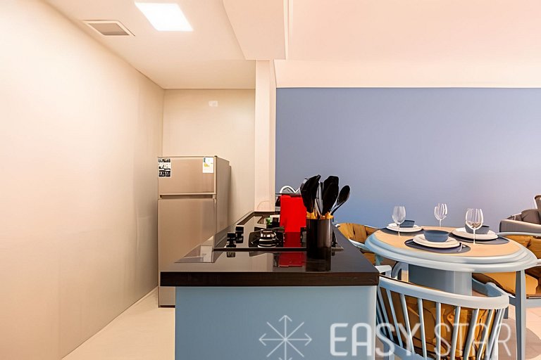 Flat moderno com vaga no Jardim Paulista
