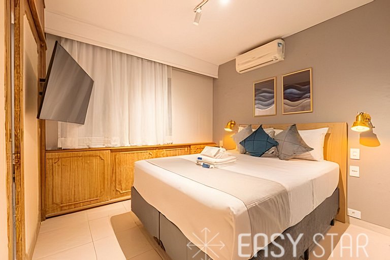 Flat moderno com vaga no Jardim Paulista