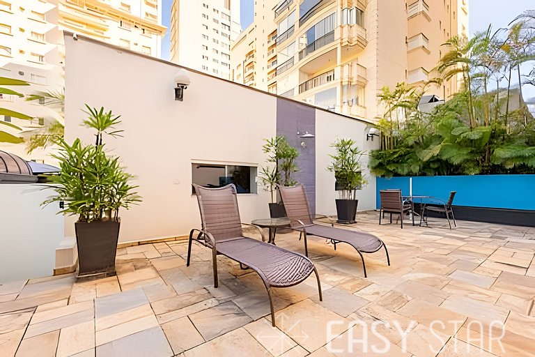 Flat moderno com vaga no Jardim Paulista