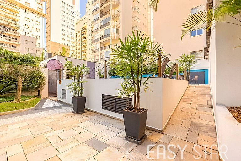 Flat moderno com vaga no Jardim Paulista