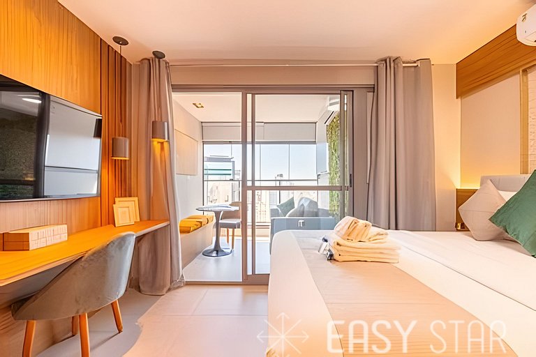 Studio Higienópolis | Novo, Elegante e Completo