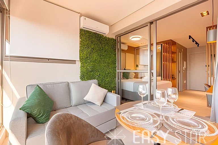 Studio Higienópolis | Novo, Elegante e Completo