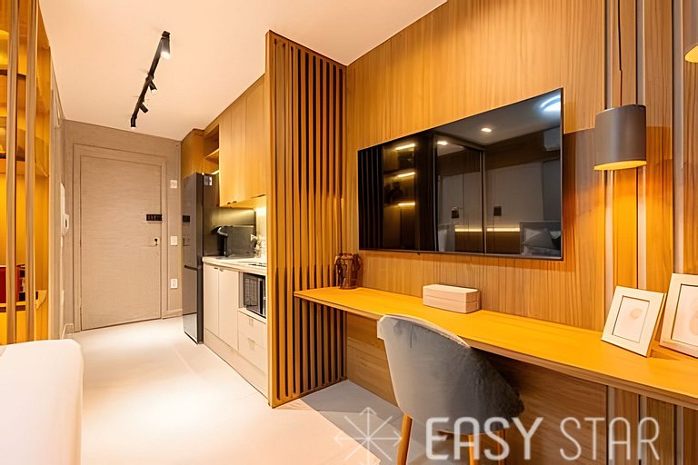 Studio Higienópolis | Novo, Elegante e Completo