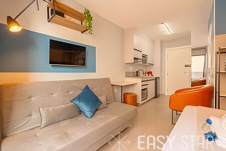 Aconchegante studio no Brooklin