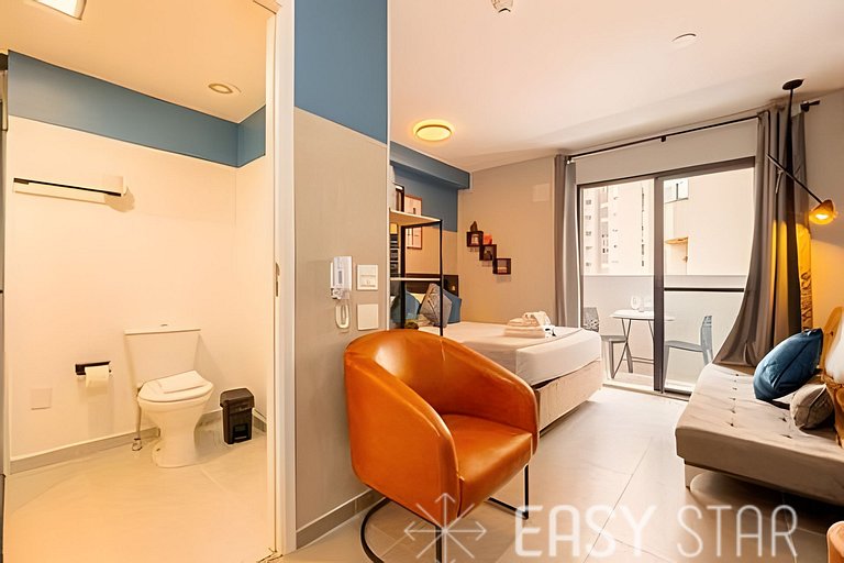 Aconchegante studio no Brooklin