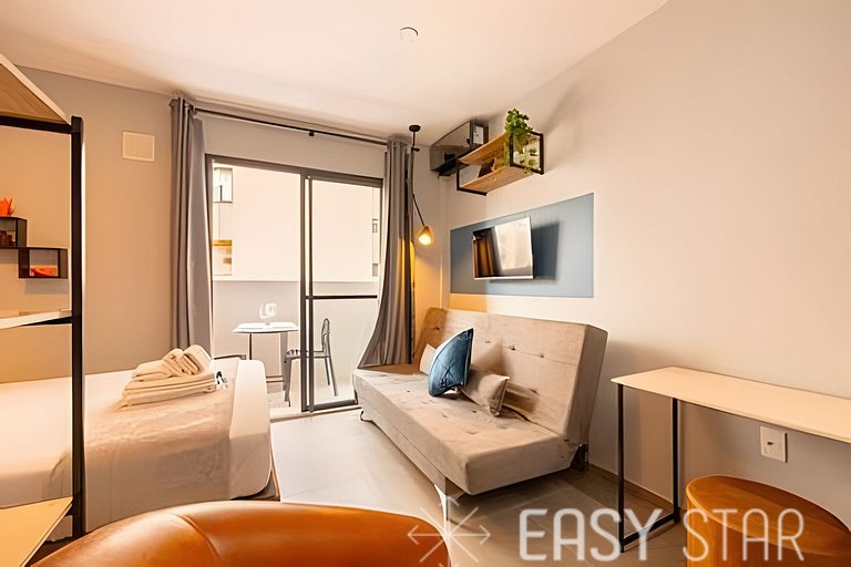 Aconchegante studio no Brooklin
