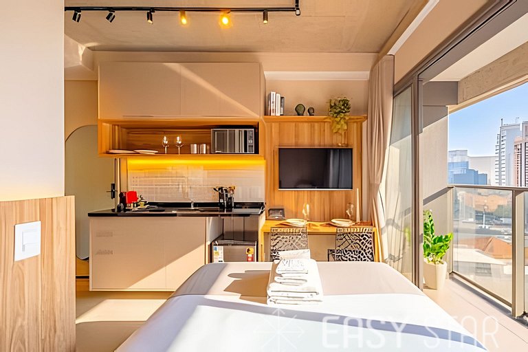 Studio aconchegante ao lado do metrô Paraiso