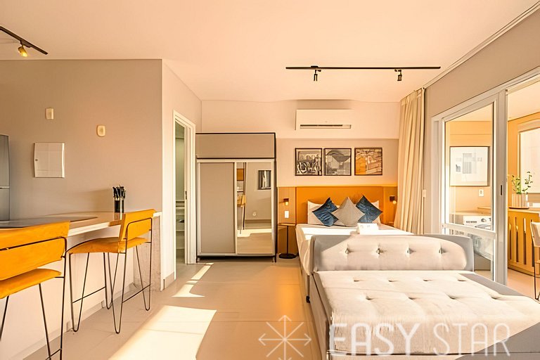 Estadia Completa | Studio Charmoso C/Vaga