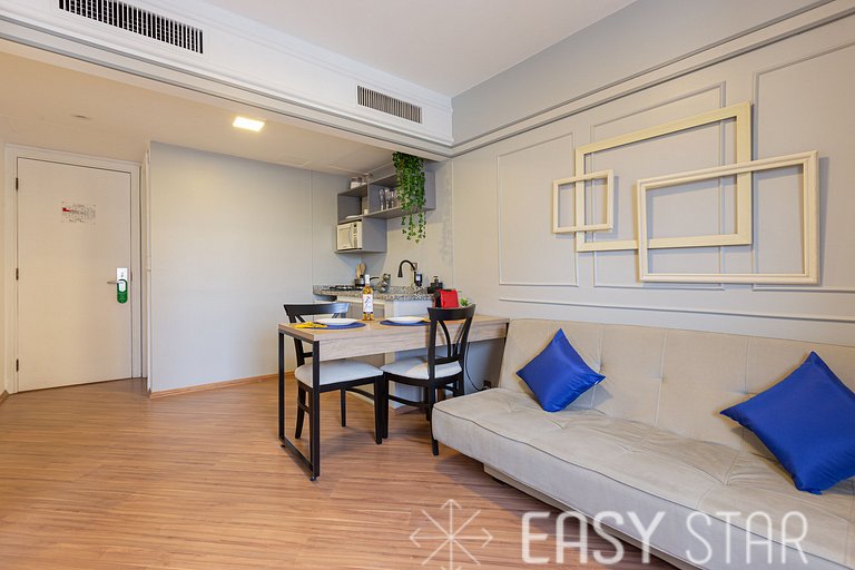Easy Star - Flat Clássico no Coração do Jardins - JM01H
