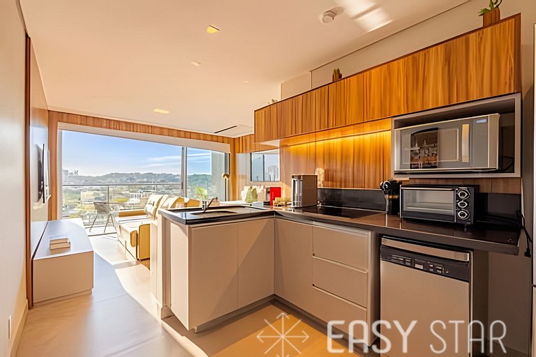 Studio Novo e Elegante no Jockey C/Vaga