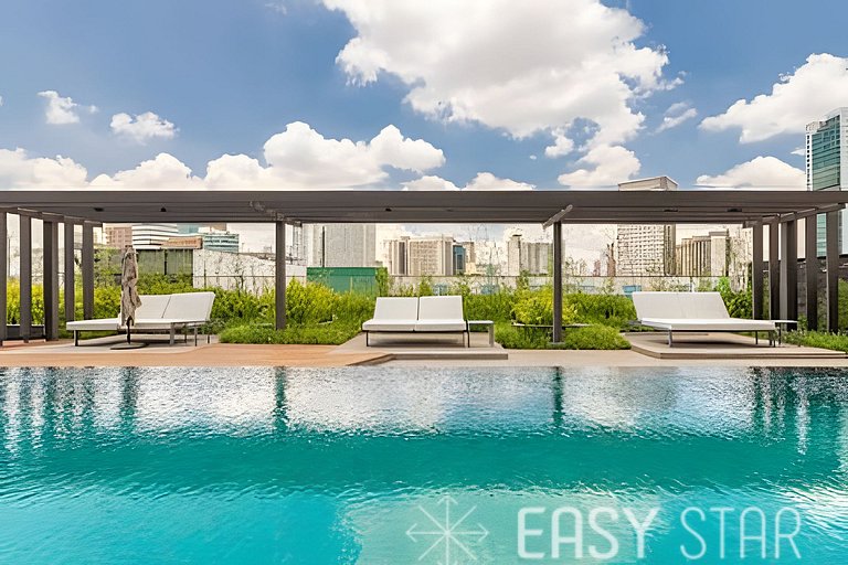 Studio Novo e Elegante no Jockey C/Vaga