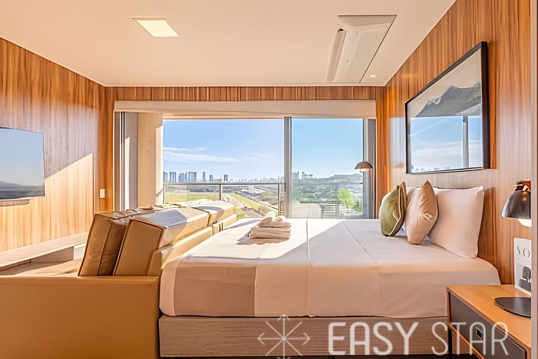 Studio Novo e Elegante no Jockey C/Vaga
