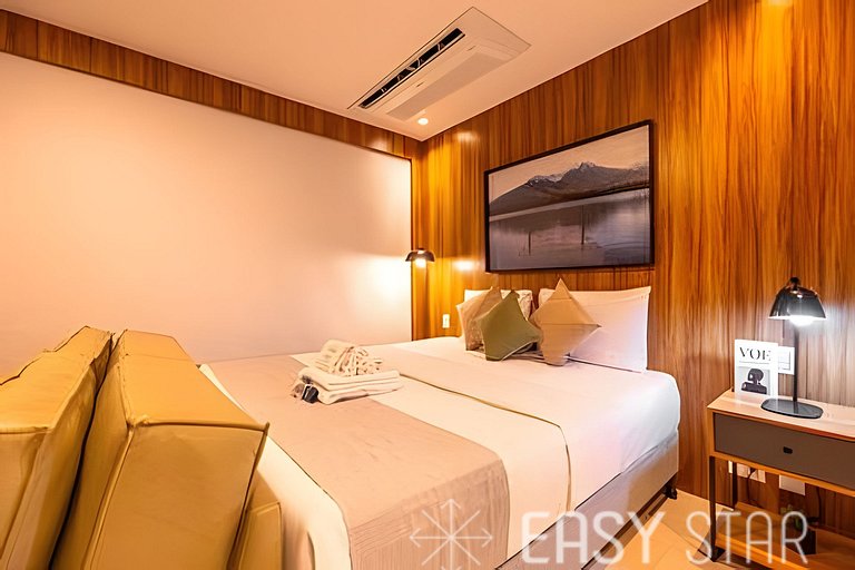 Studio Novo e Elegante no Jockey C/Vaga