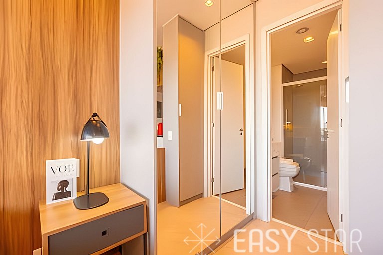 Studio Novo e Elegante no Jockey C/Vaga