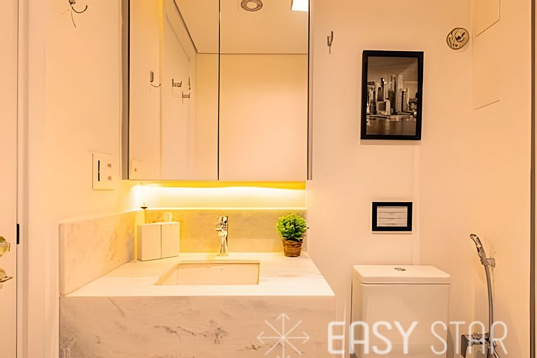 Studio Novo e Elegante no Jockey C/Vaga