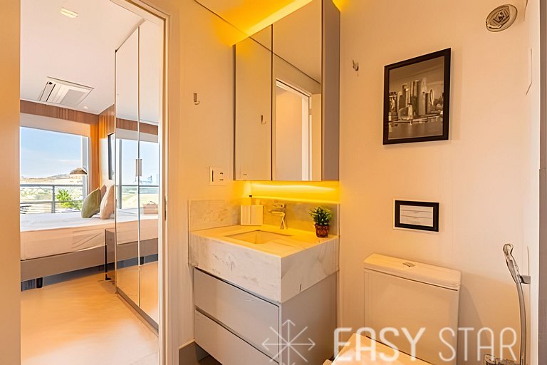Studio Novo e Elegante no Jockey C/Vaga