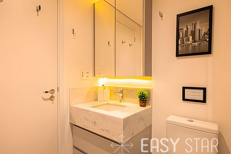 Studio Novo e Elegante no Jockey C/Vaga