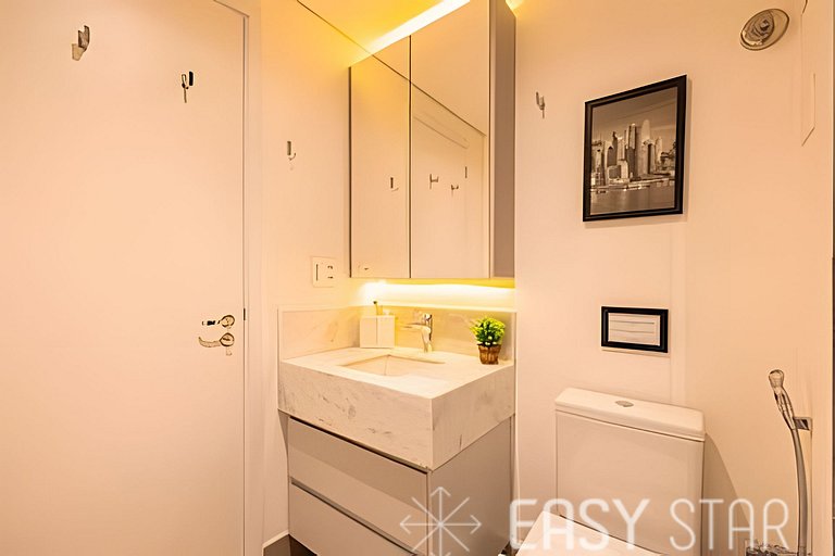 Studio Novo e Elegante no Jockey C/Vaga