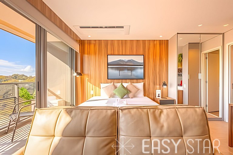 Studio Novo e Elegante no Jockey C/Vaga