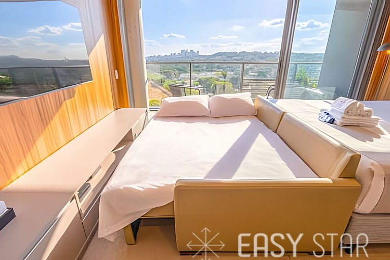 Studio Novo e Elegante no Jockey C/Vaga