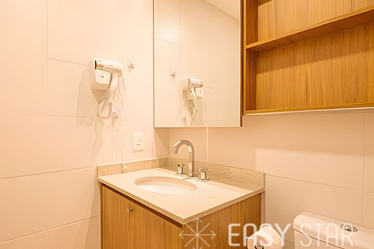 Studio moderno e conforto na Vila Clementino