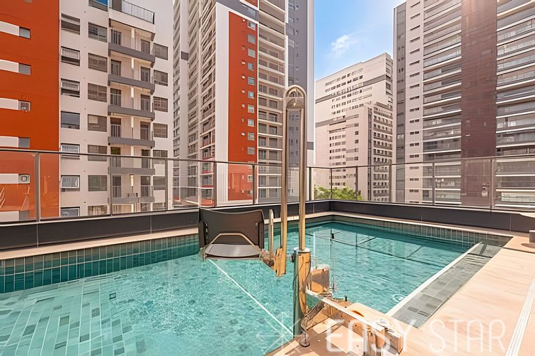 Studio moderno e conforto na Vila Clementino