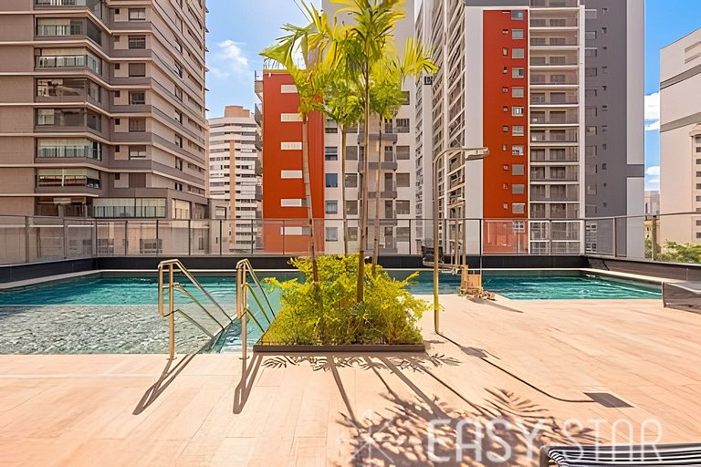 Studio moderno e conforto na Vila Clementino