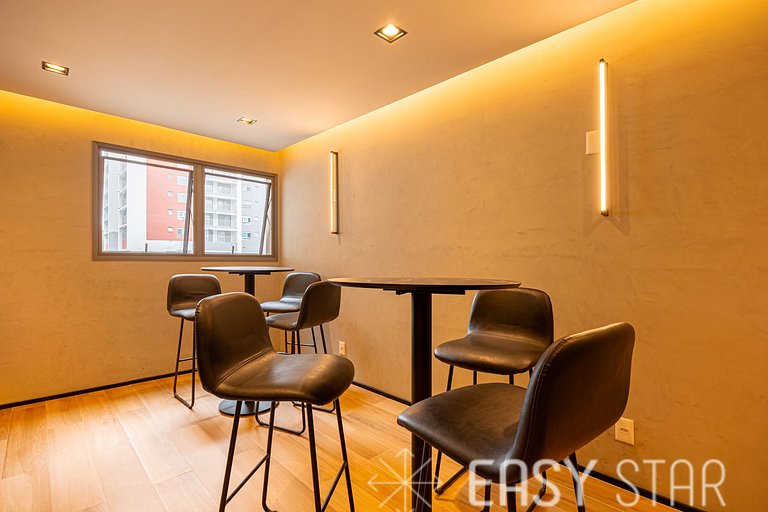 Studio moderno e conforto na Vila Clementino