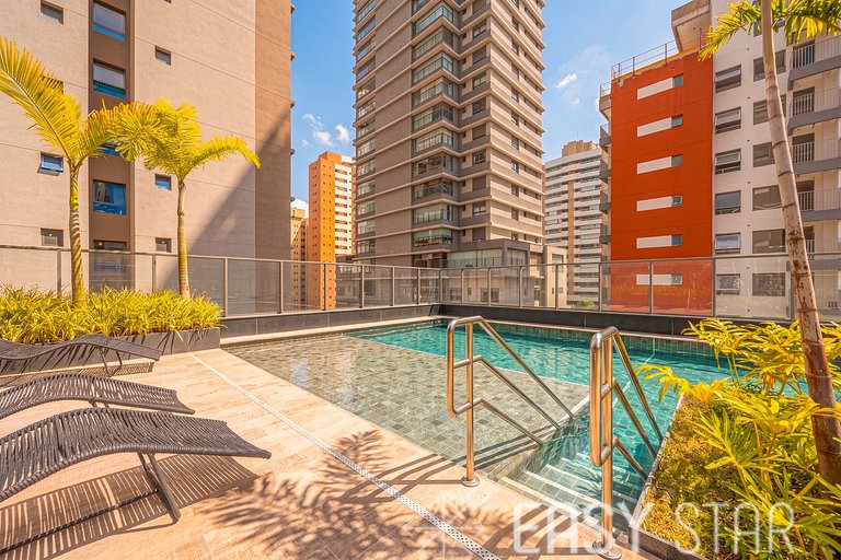 Studio moderno e conforto na Vila Clementino