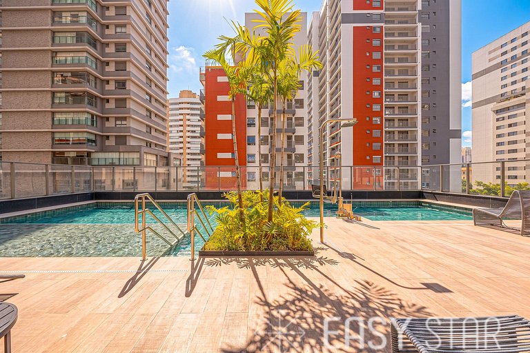 Studio moderno e conforto na Vila Clementino